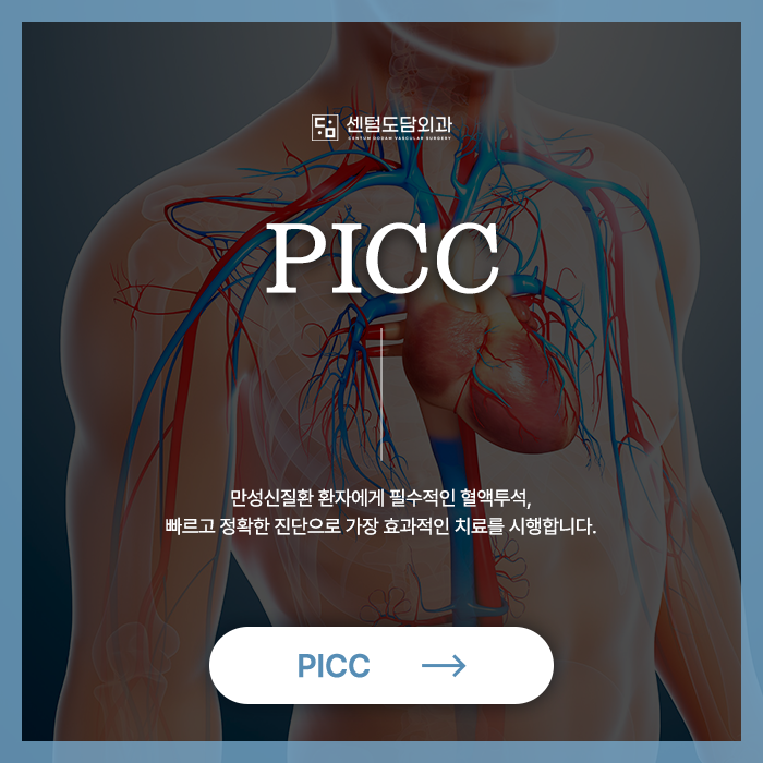 부산 해운대 센텀 PICC 말초동맥 도담외과